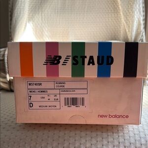 New Balance x Staud Multicolor Women’s Size 8.5/Men’s 7 Shoe Box